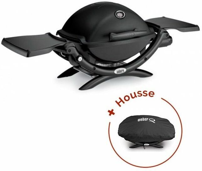 WEBER Pack Barbecue à gaz Weber Q 1200 Noir + Housse