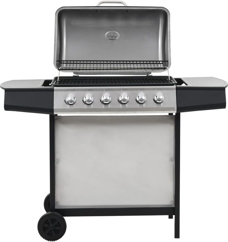 Zqyrlar - Barbecue au gaz avec 6 zones de cuisson Inox Argenté