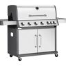 Bormann Prime BBQ5200 Ψησταριά Υγραερίου Inox Με Μαντεμένια Πλάκα Luxury Type 6+1 Εστίες & Δώρο ο Ρυθμιστη΄ς Γκαζιού BBQ1008 (3 άτοκες δόσεις)