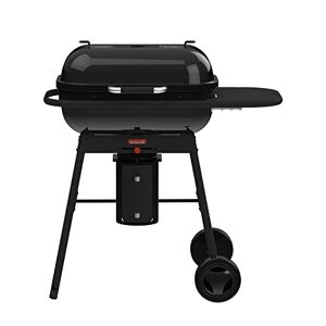 barbecook Magnus Comfort barbecue a carbone con griglia per barbecue 67x43cm e tavolino, nero, 85x64x110cm