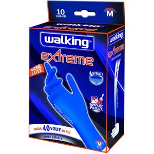 WALKING Guanto monouso  Extreme in lattice Tg 8 10 pezzi