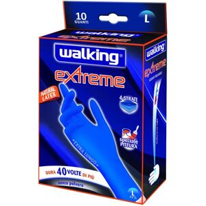 WALKING Guanto monouso  Extreme in lattice Tg 9 10 pezzi