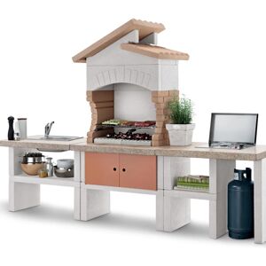 EASY GARDEN BY PALAZZETTI Barbecue fisso a legna e carbonella CORDOBA