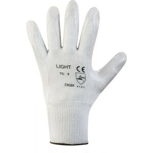 Vega+ Guanti da lavoro g/light supporto nylon bianco e nitrile grigio, taglie disponibili 7