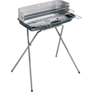 Ompagrill 60400ECOL Barbecue a Carbonella Carbone BBQ da Giardino Esterno in Acciaio 60x36 cm / 82h cm - Ergo