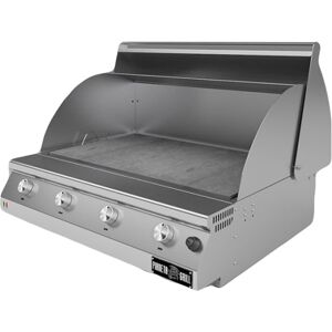 Pianeta Grill Barbecue a gas Fry Top 750 Stone 4 bruciatori pietra ollare