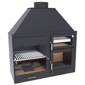 FM CALEFACCION Barbecue BBQ da 90 cm e Forno con piastra da 60 cm