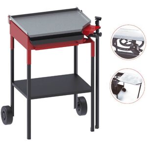 FM CALEFACCION Barbecue BBQ piastra in acciaio lucido e piano cottura 560 x 426 x 5 mm