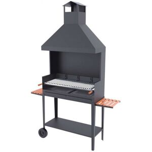 FM CALEFACCION Barbecue Barbecue a carbonella e legna Griglia in acciaio inox da 100 cm - Co...