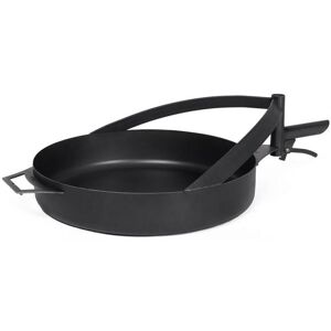 COOK KING Barbecue Padella in Acciaio Naturale da 50cm con Manico per Braciere “BANDITO...