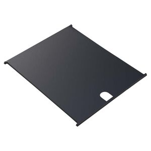 Milani Home Piastra in ghisa per barbecue piros e diablo 3 e 5 fuochi di design moderno ind Nero 41.5 x 2 x 35 cm