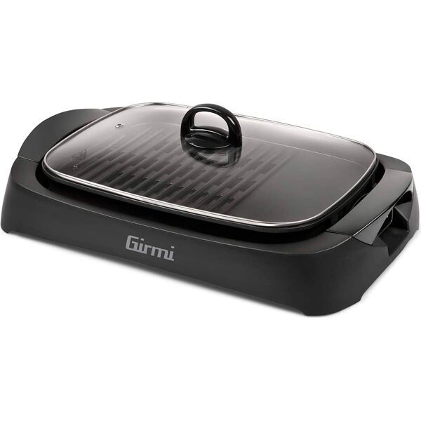 girmi bq90 barbecue elettrico da giardino portatile da tavolo bbq da esterno con coperchio potenza 2200w colore nero - bq90