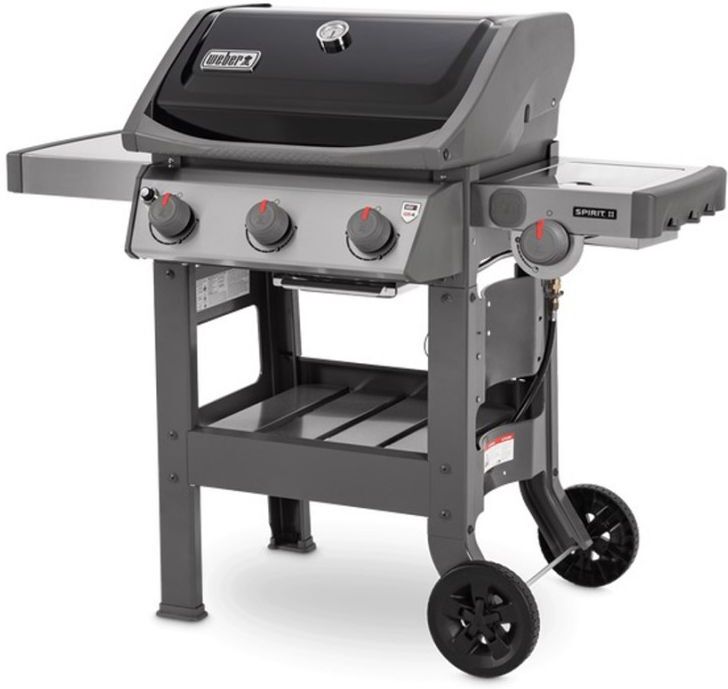 Weber Barbecue a Gas Spirit II E-320 GBS Nero con Fornello Laterale - WEBER