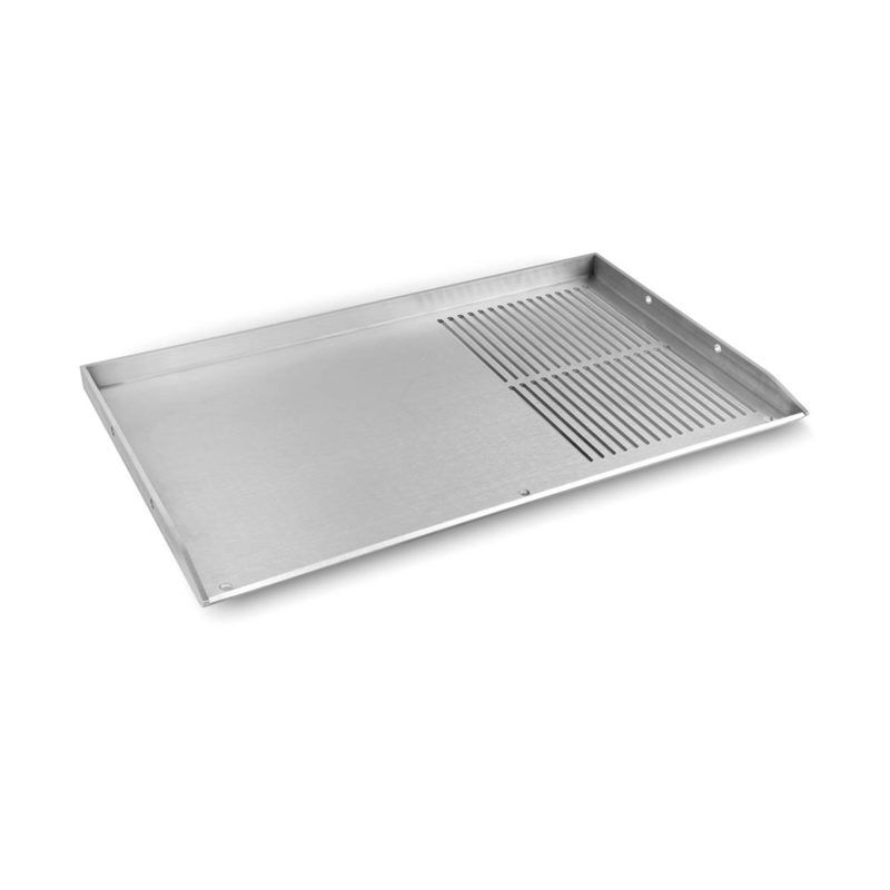 Barbecue professionali Piastra teppanyaki 1/3 rigata e 2/3 liscia per barbecue 750 x 450 mm