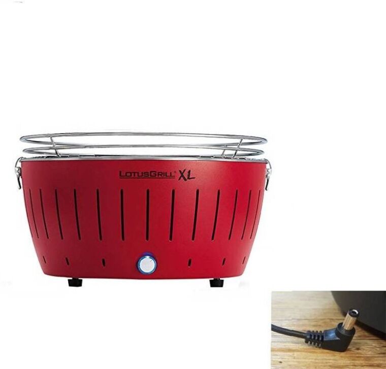 LotusGrill Barbecue A Carbonella Portatile Xl Red Lg G435u Rd Lotus Grill