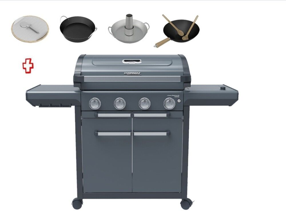 Campingaz Barbecue A Gas 4 Series Premium S Dg Dual Gas 2194692 + Culinary Modular