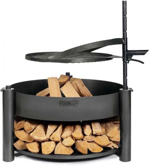 COOK KING Barbecue Braciere Multifunzione “MONTANA X” con Griglia da 60 cm