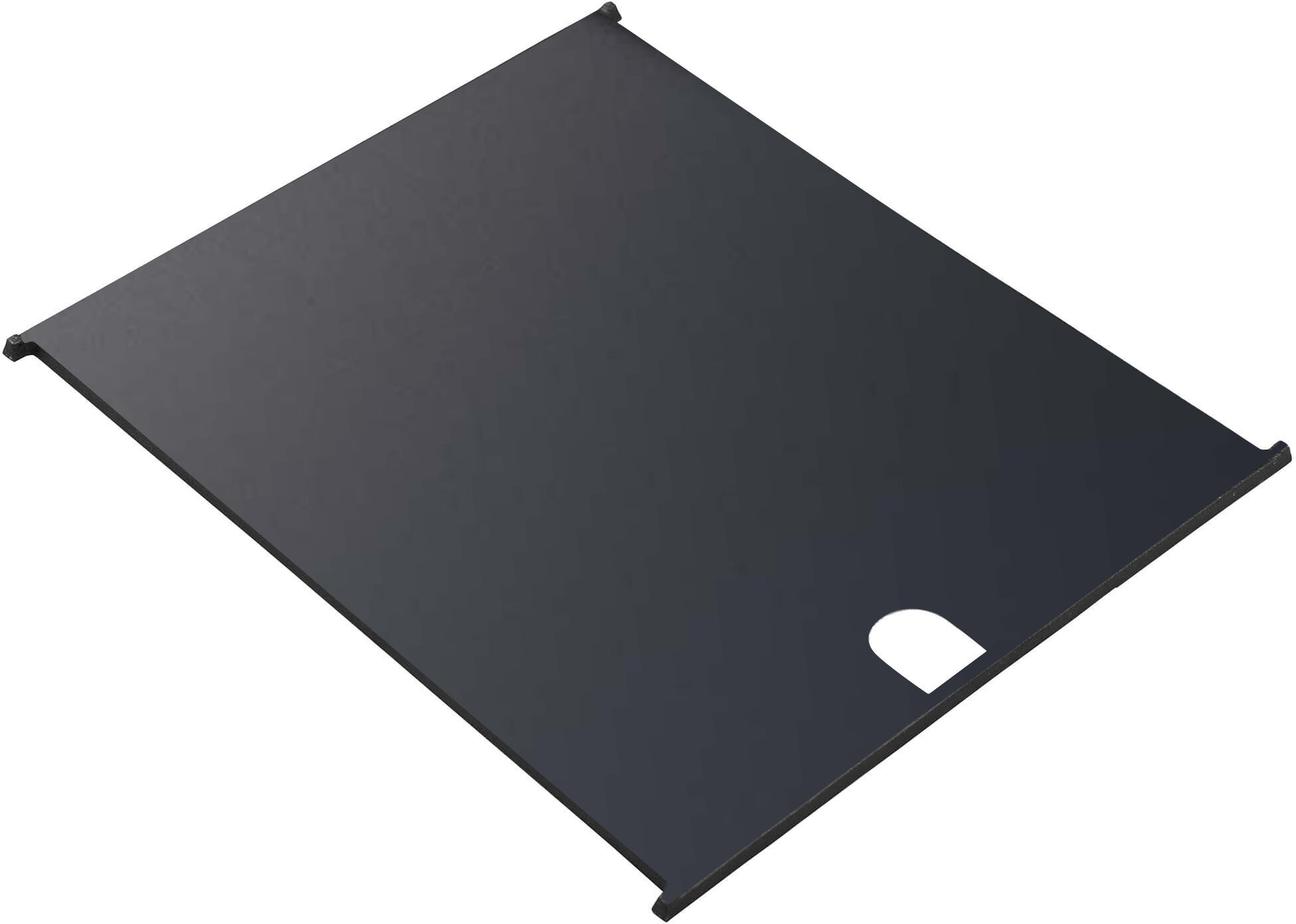 Milani Home Piastra in ghisa per barbecue piros e diablo 3 e 5 fuochi di design moderno ind Nero 41.5 x 2 x 35 cm