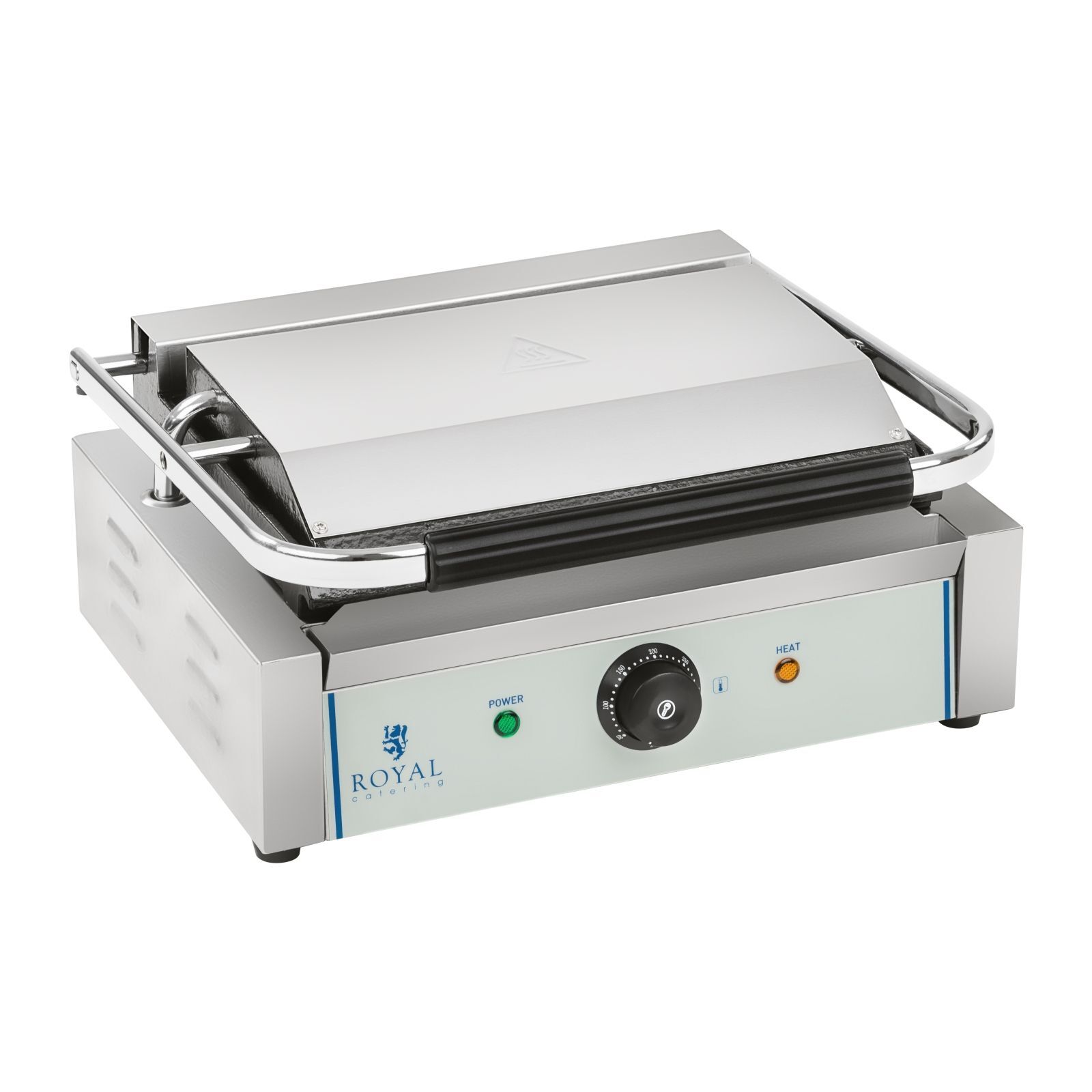 Royal Catering Contactgrill - geribbelde bovenste bakplaat - 2200 W RCKG-2200-G