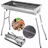 KAILECD Barbecue Outdoor Barbecue Grill Rvs Vouwen Barbecue Grill BBQ Houtskool Grill Draagbare Grill Draagbare barbecue