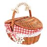 jewella Wicker Basket Wicker Camping Picnic Basket Shopping Storage Hamper and Handle Wooden Wicker Picnic Basket