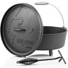 BBQ-Toro Dutch Oven Alpha Serie, 10,7 liter (DO12A), pan met poten, al ingebrand preseasoned, gietijzeren kookpan, braadpan met deksellifter