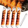 Vimlo Vleugelrails For Het Grillen Van Kippenvleugels, Vleugelrails For Kippenvleugels, Platte Kippenvleugel BBQ-vork, Vleugelrekken For Grills, Picknickgadget For Buiten (Color : 4PCS)