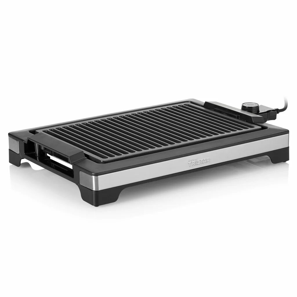 Tristar Bakplaat en elektrische barbecue 2000 W 37x25 cm zwart