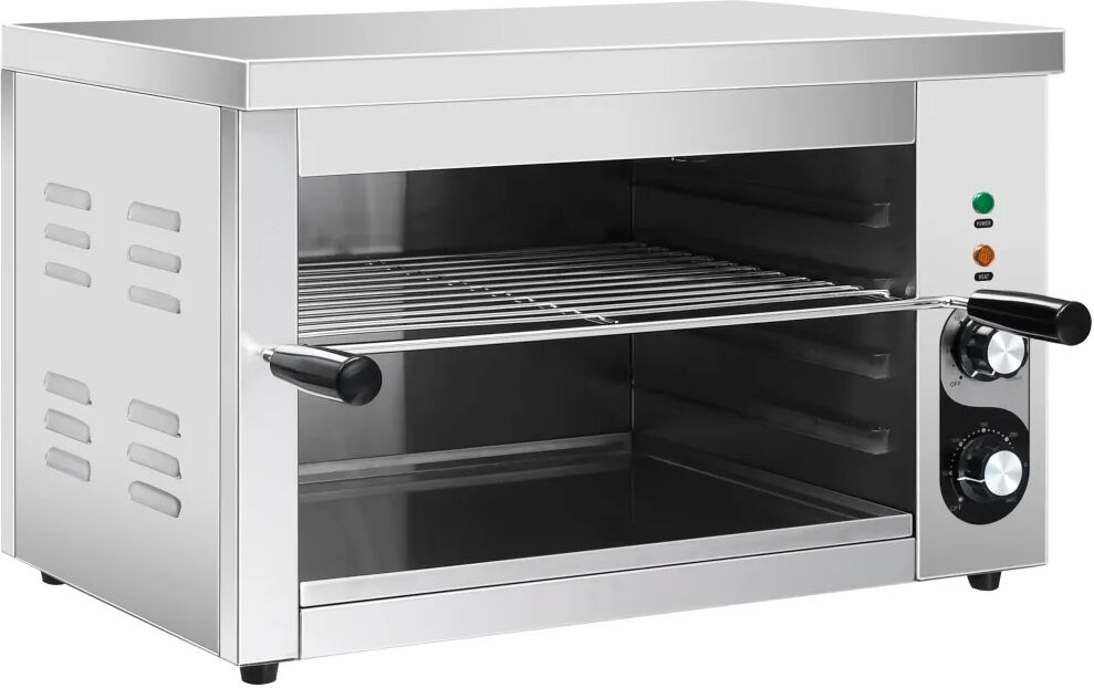 vidaXL Salamandergrill elektrisch gastronorm 3000 W roestvrij staal