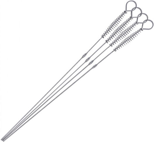 Vaggan grillspies RVS zilver 42,5 cm 4 stuks - Zilver