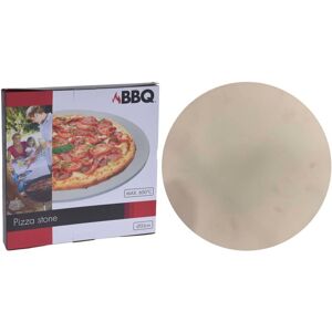 ProGarden Pizzastein til grill 33 cm kremhvit