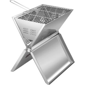 Hällmark Foldable Grill Stainless Steel OneSize, Stainless Steel