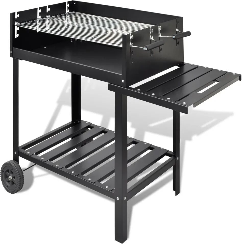 vidaXL BBQ Stand barbeque grill med 2 hjul