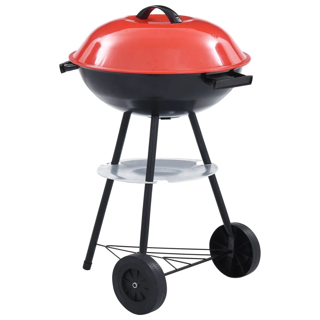 vidaXL Bærbar kulegrill XXL med hjul 44 cm