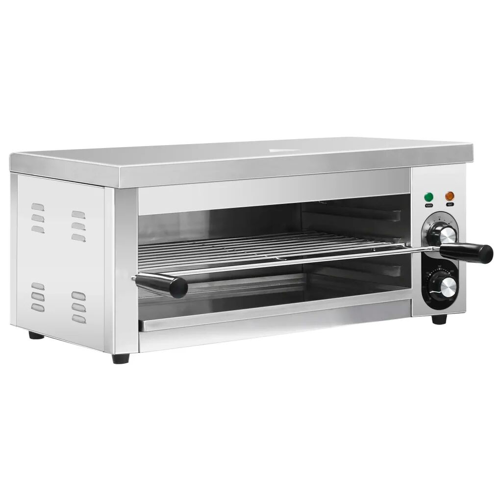 vidaXL Grătar Salamander electric Gastronorm, 2500 W, oțel inoxidabil