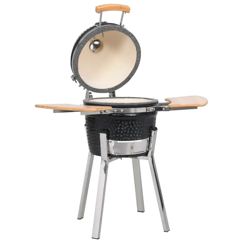 vidaXL Záhradný keramický gril, údiareň Kamado, 81 cm