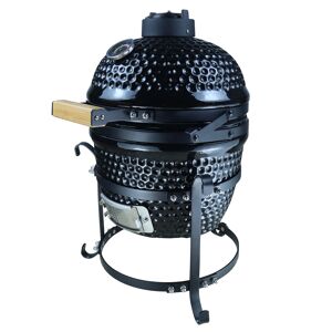 Outsunny Charcoal Grill Ceramic BBQ Grill Smoker Oven Japanese Egg Barbecue