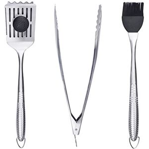 Azuma Stainless Steel BBQ Barbecue Tools Utensils Turner Tongs Basting Brush Cleaner