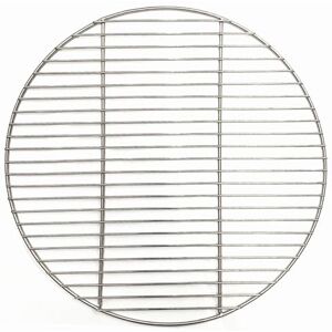 Pulaif Grilling Basket, Grill Basket， 304 Stainless Steel round BBQ Grill Mesh Home Roast Nets Bacon Grill Tool Iron Nets barbecue accessories BBQ Mat Grid (Color : 48cm Diameter) ( Color : 41cm Diameter )