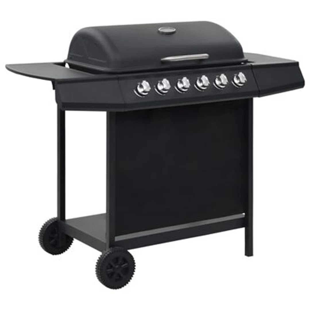 Photos - BBQ / Smoker Symple Stuff BBQ Grill with 6 Cooking Zones Stainless Steel Garden black
