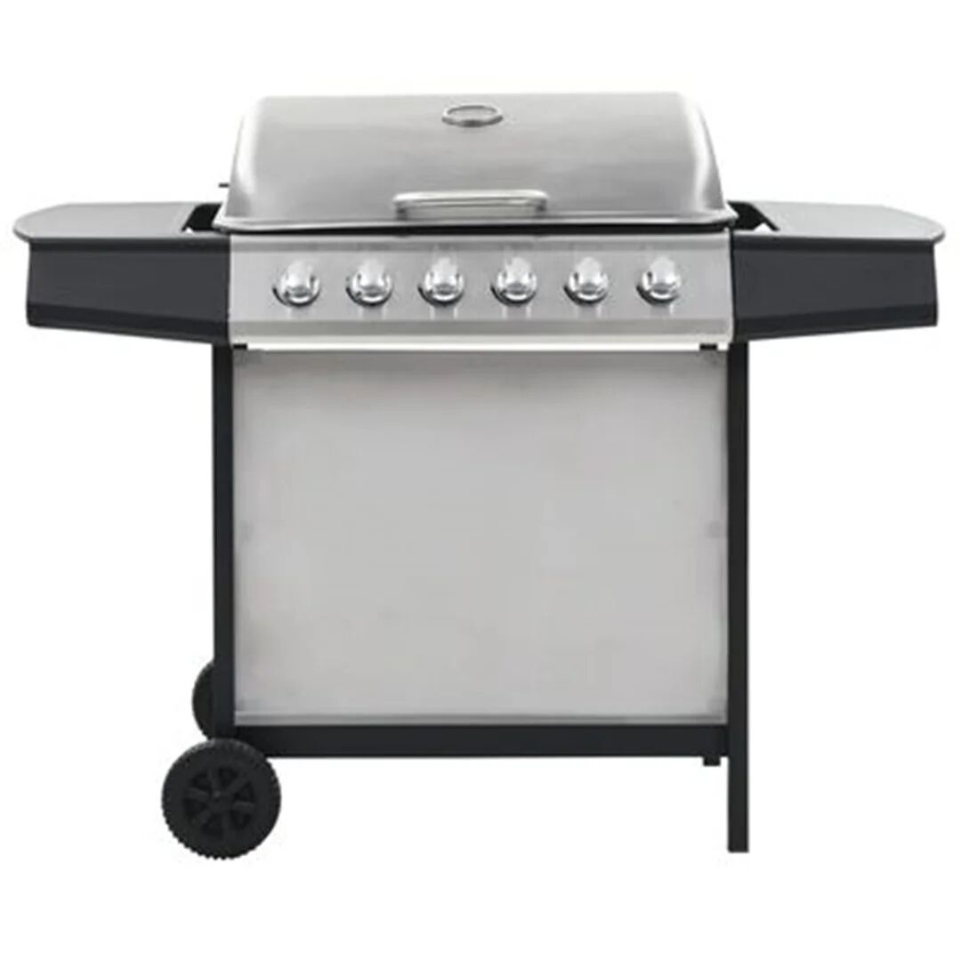 Photos - BBQ / Smoker Symple Stuff BBQ Grill with 6 Cooking Zones Stainless Steel Garden gray/bl