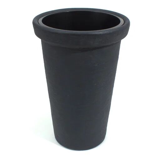 Dakota Fields Johnsen Plastic Plant Pot Dakota Fields Size: 79cm H x 48cm W x 48cm D, Colour: Anthracite  - Size: Large