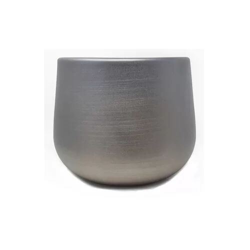 Latitude Run Elraine Ceramic Plant Pot Latitude Run Colour: Grey, Size: 23.5cm H x 29cm W x 29cm D  - Size: 160cm H X 130cm W X 2cm D
