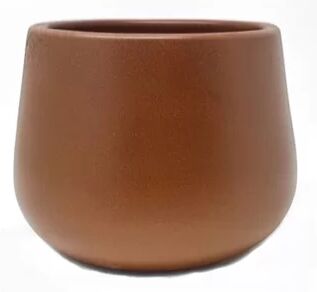 Latitude Run Elraine Ceramic Plant Pot Latitude Run Colour: Brown, Size: 23.5cm H x 29cm W x 29cm D  - Size: Super King - 2 Standard Pillowcases