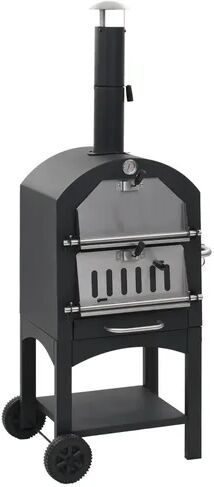 Symple Stuff Charcoal Fireclay Stone Outdoor Pizza Oven Symple Stuff  - Size: 196cm H X 76cm W X 43cm D