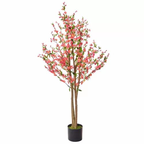 The Seasonal Aisle 150cm Artificial Cherry Blossom Tree in Pot Liner The Seasonal Aisle Flower Colour: Pink  - Size: Tall