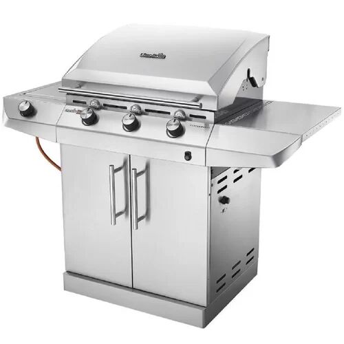Char-Broil Performance Series  T36G5 - 3 Burner Gas Barbecue Grill with TRU-Infrared  technology and Side-Burner, Stainless Steel Finish Char-Broil  - Size: 116cm H X 144cm W X 60cm D