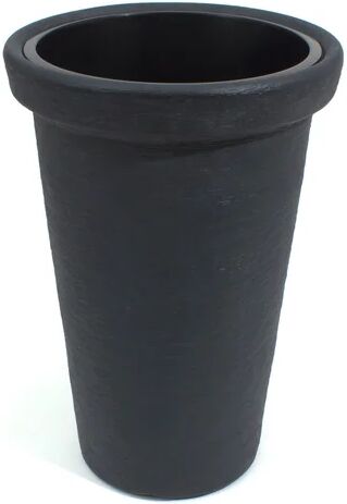 Dakota Fields Johnsen Plastic Plant Pot Dakota Fields Size: 79cm H x 48cm W x 48cm D, Colour: Anthracite  - Size: 10cm H X 10cm W X 10cm D