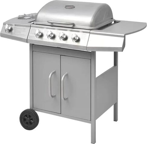 Symple Stuff 37.5cm Barrel Charcoal BBQ Symple Stuff Finish: Silver