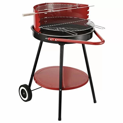 Symple Stuff Charcoal Barbecue with Windshield Symple Stuff  - Size: 76cm H X 134cm W X 59cm D